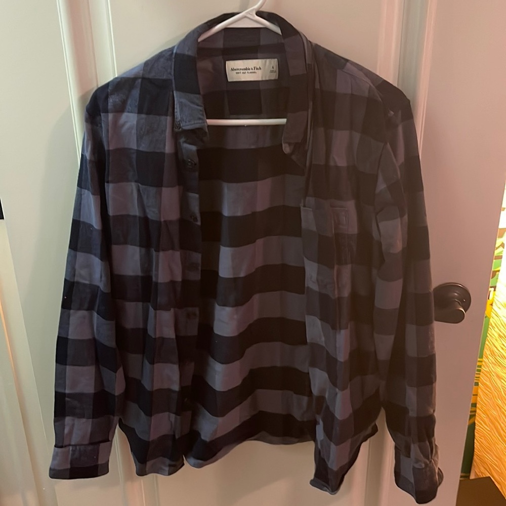 Abercrombie & Fitch Blue Flannel